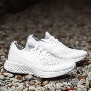 Nike Epic React FlyKnit “Triple White”